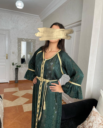 Caftan Jaouhara vert