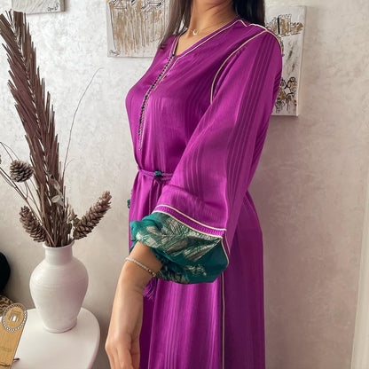 Caftan moderne mauve